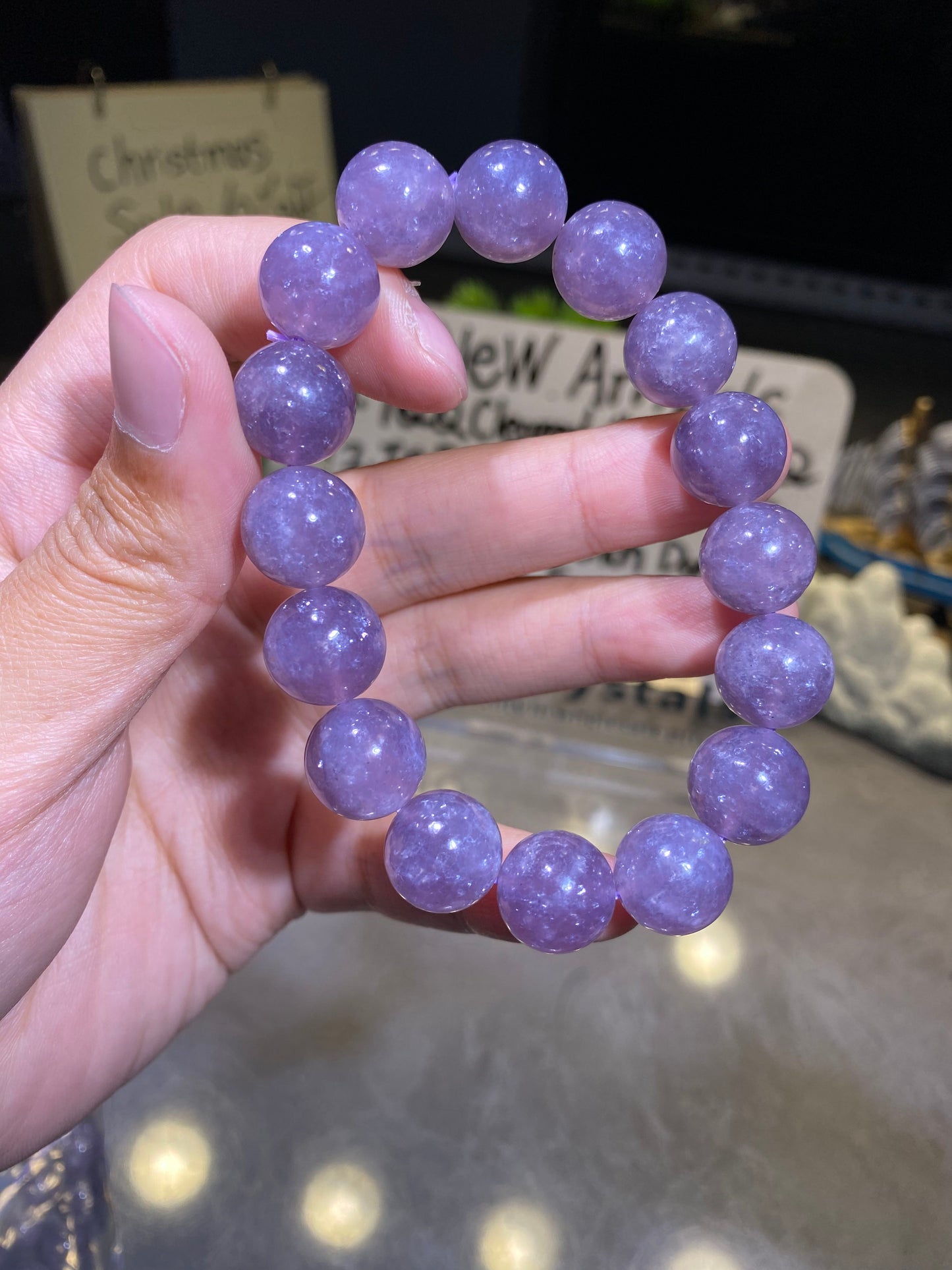 Natural Lilac Purple Emerald High Quality Crystal Bracelet Wholesale Price Collection Level