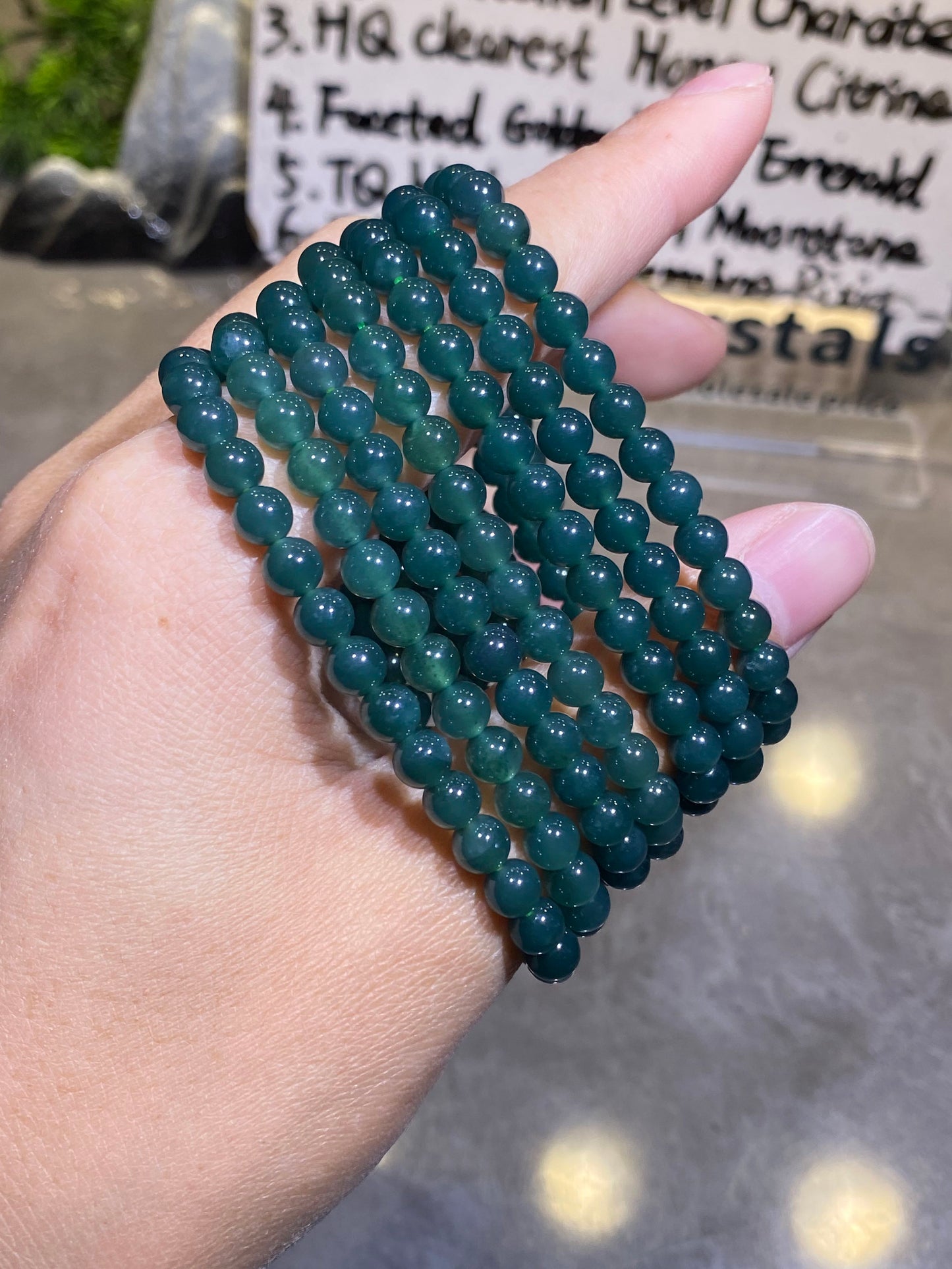 Natural Blue Water Jadeite Top Grade with Free Certificate Crystal Bracelet Wholesale Collection Level