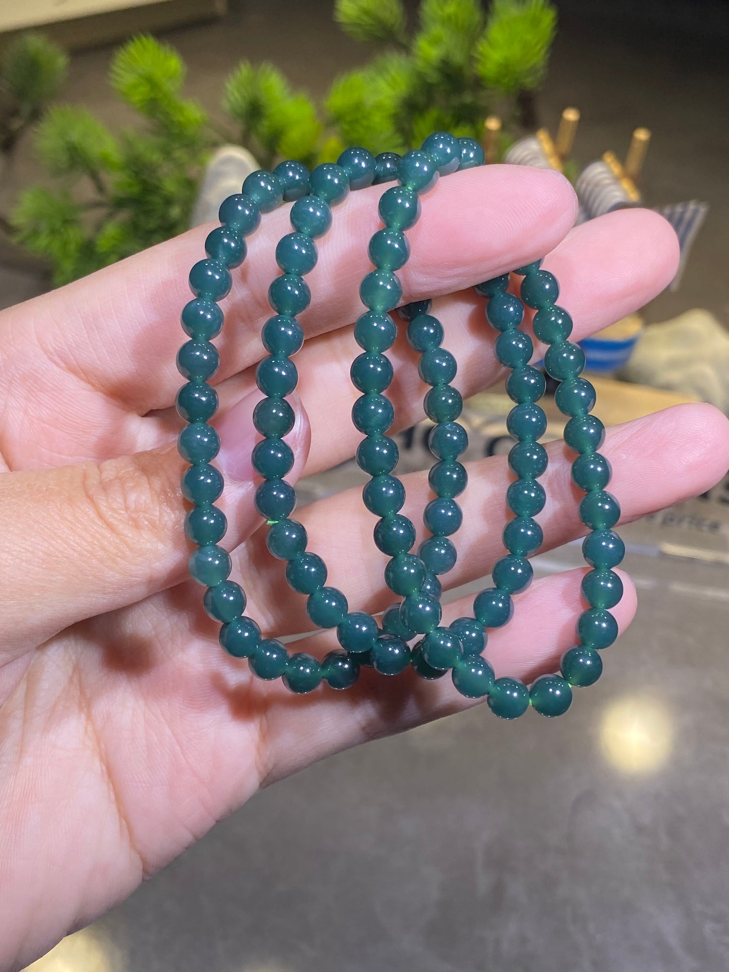 Natural Blue Water Jadeite Top Grade with Free Certificate Crystal Bracelet Wholesale Collection Level