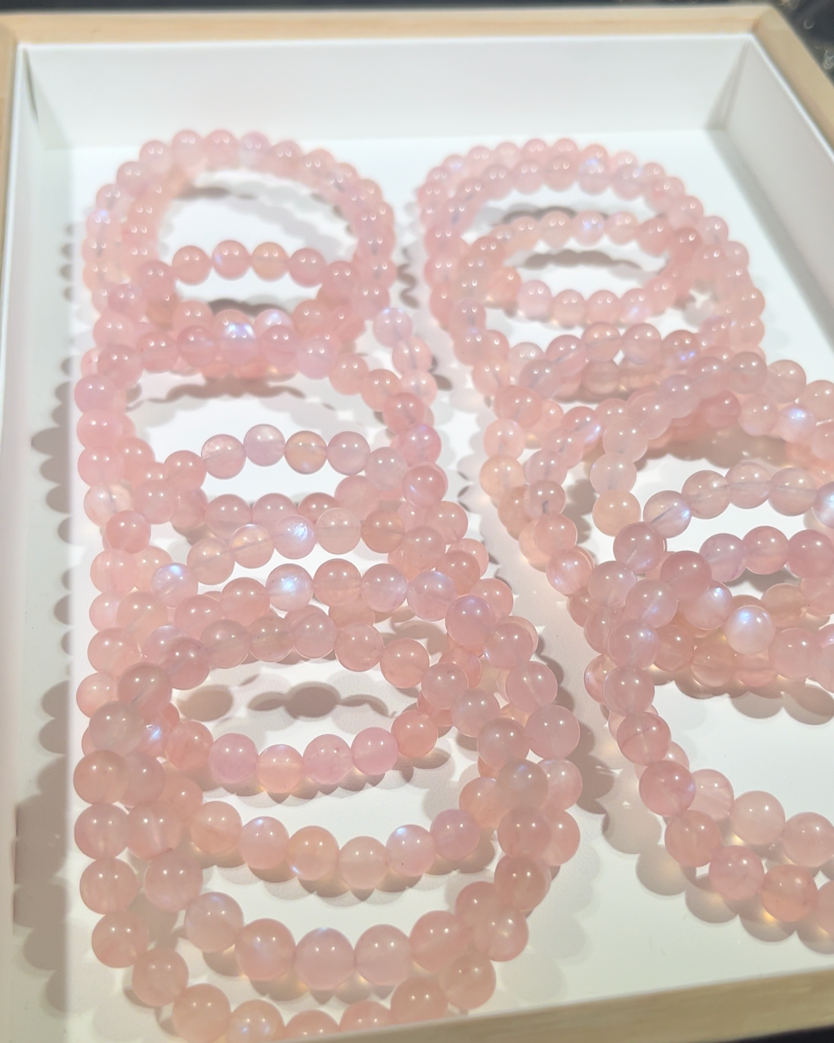 Natural Pink Moonstone From Madagascar With Free Certificate High Quality Crystal Bracelet Wholesale Collection Level