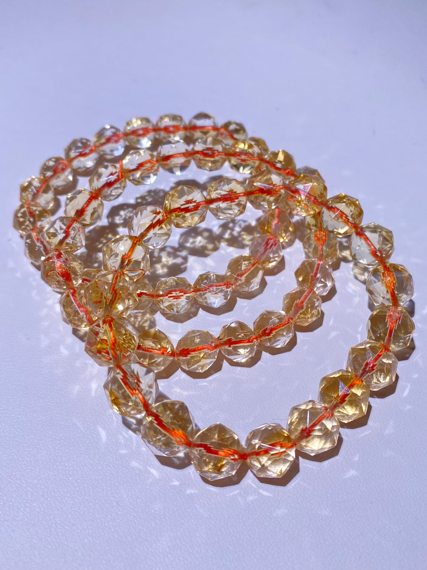 Faceted Brazil Honey Citrine High Quality Crystal Bracelet Wholesale Price Collection Level