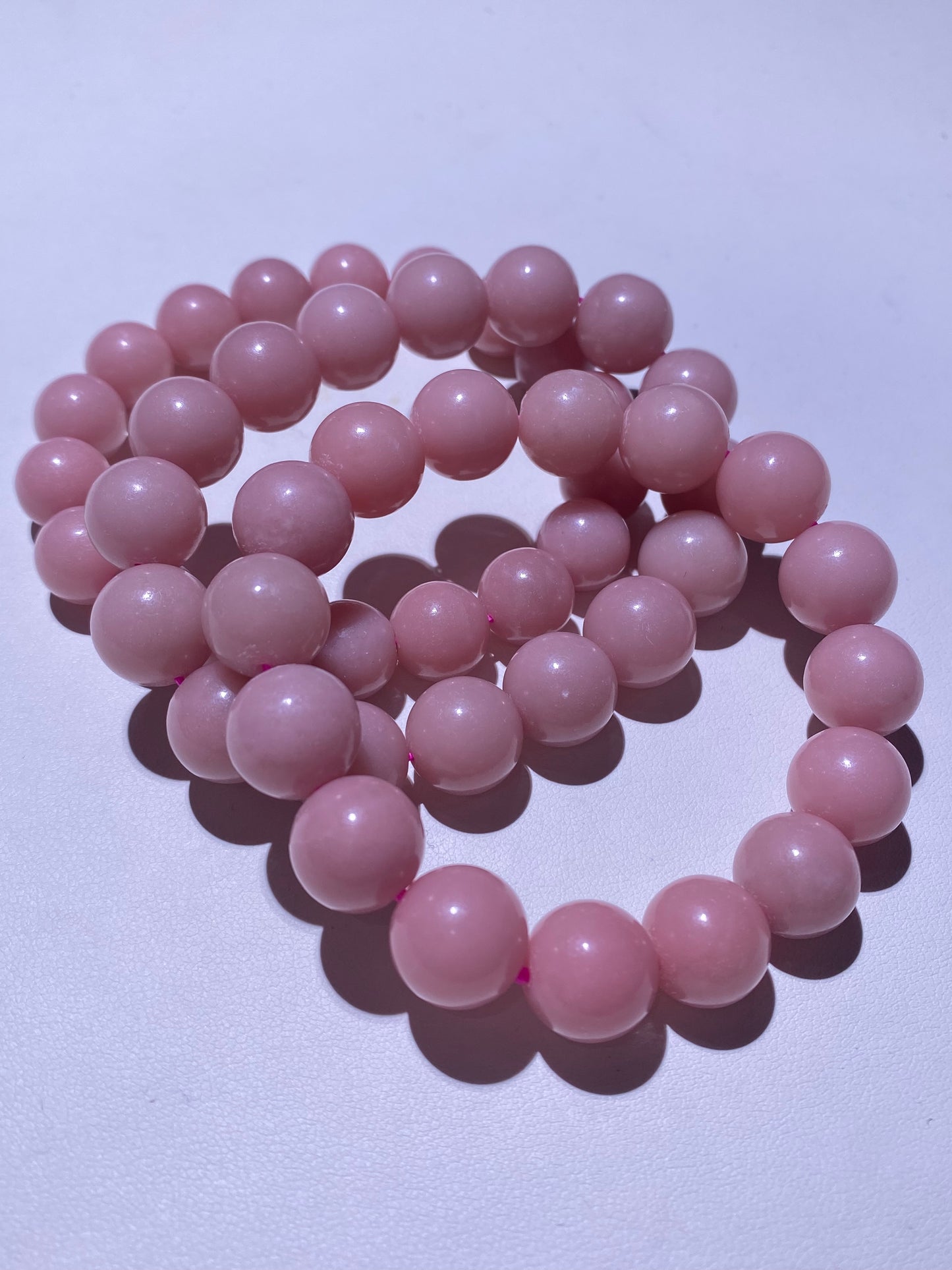 Natural Pink Opal Round Bead High Quality Crystal Bracelet Wholesale Collection