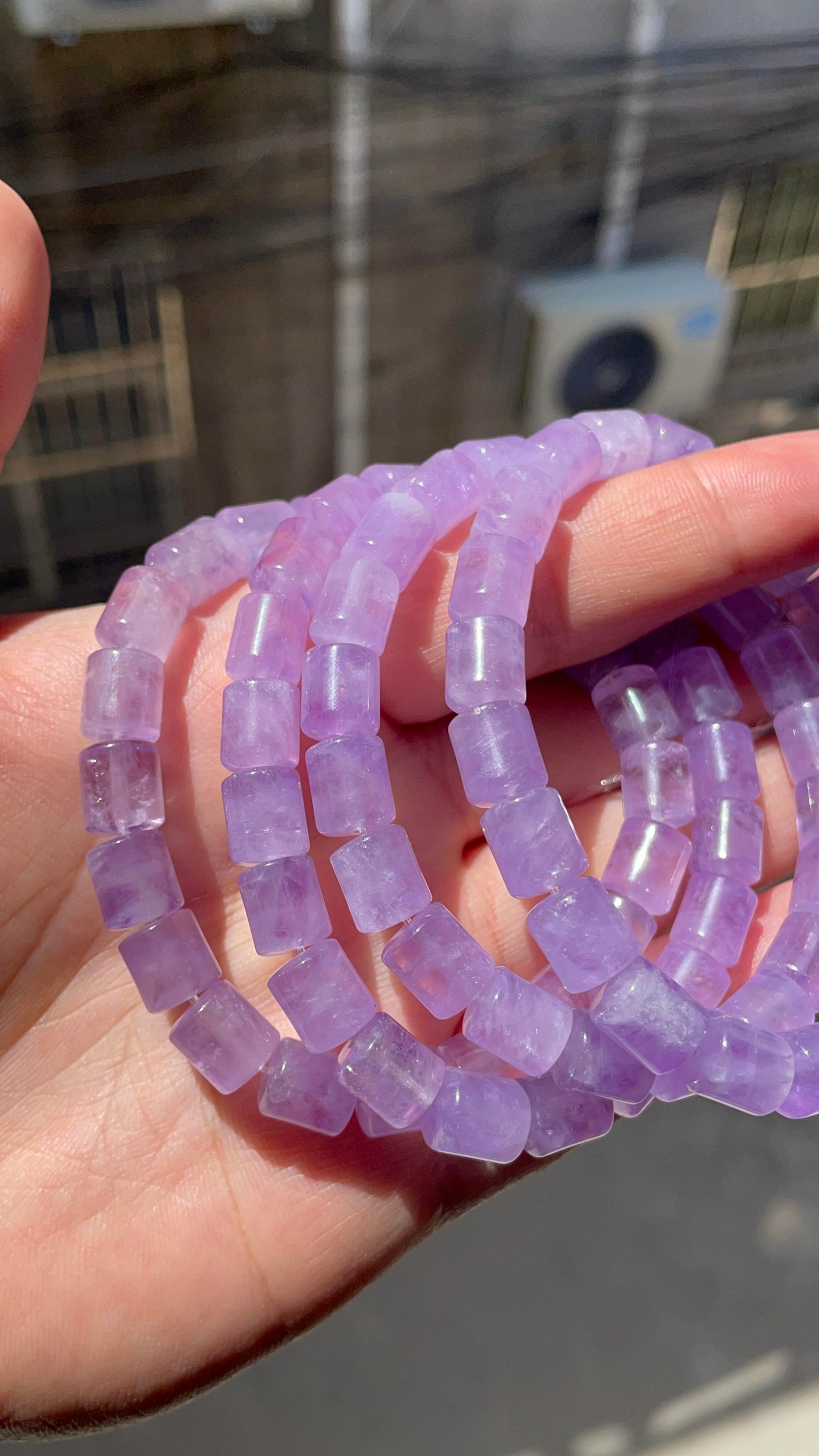 Lavender amethyst cylinder