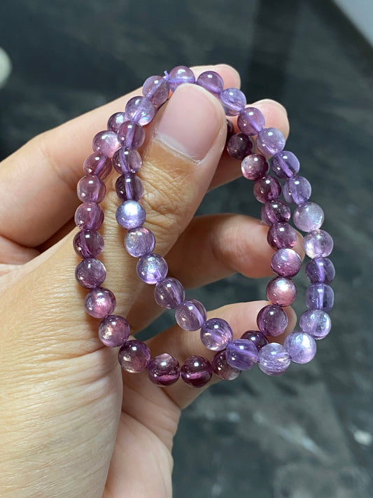 Natural Purple Lavender Mica High Quality Crystal Bracelet Wholesale Price Collection Level