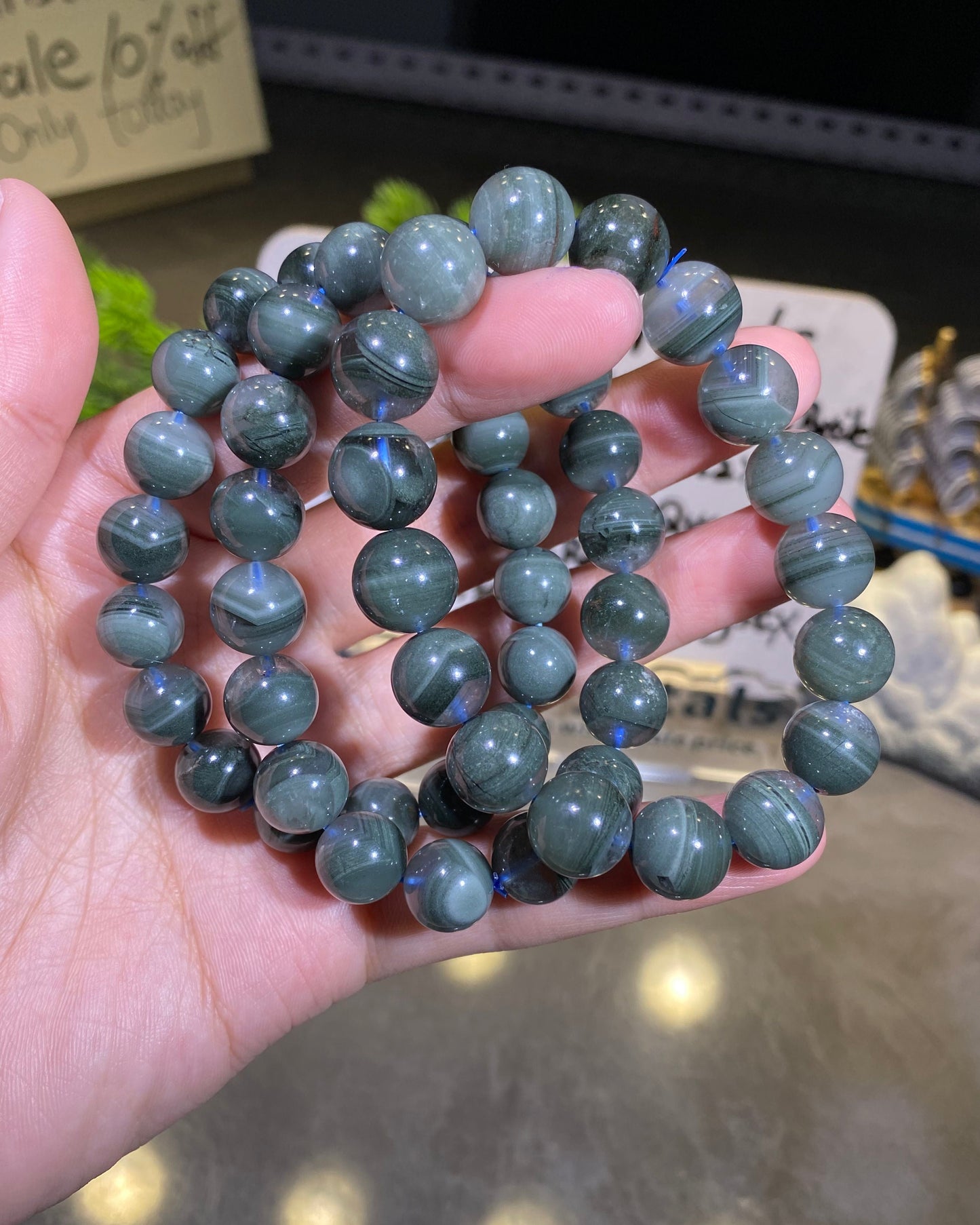 Natural Green Sand Planet Garden Quartz with Free Certificate High Quality Crystal Bracelet Wholesale Collection Level