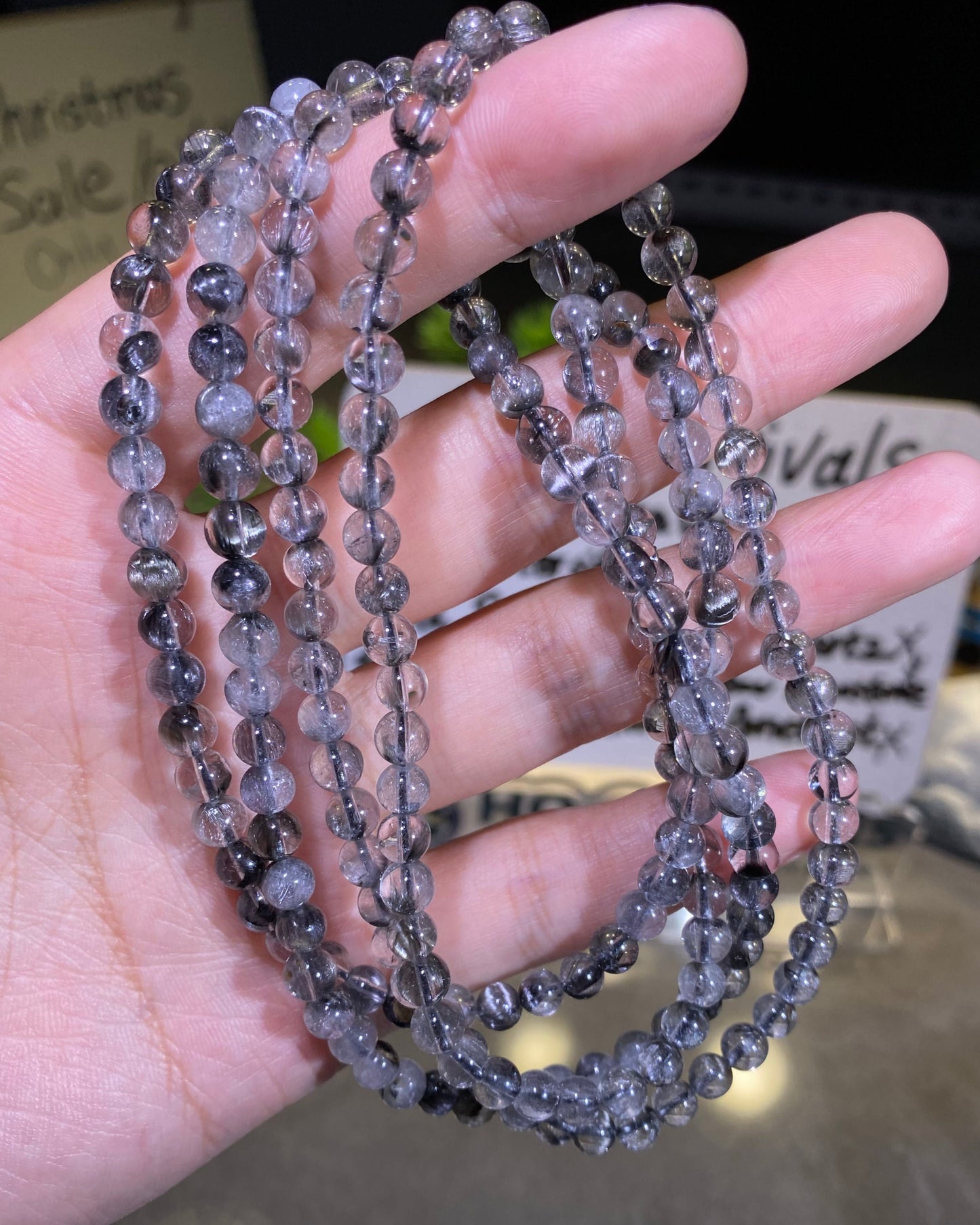 Top Quality Brookite 3 Loops High Quality Crystal Bracelet Wholesale Collection Level