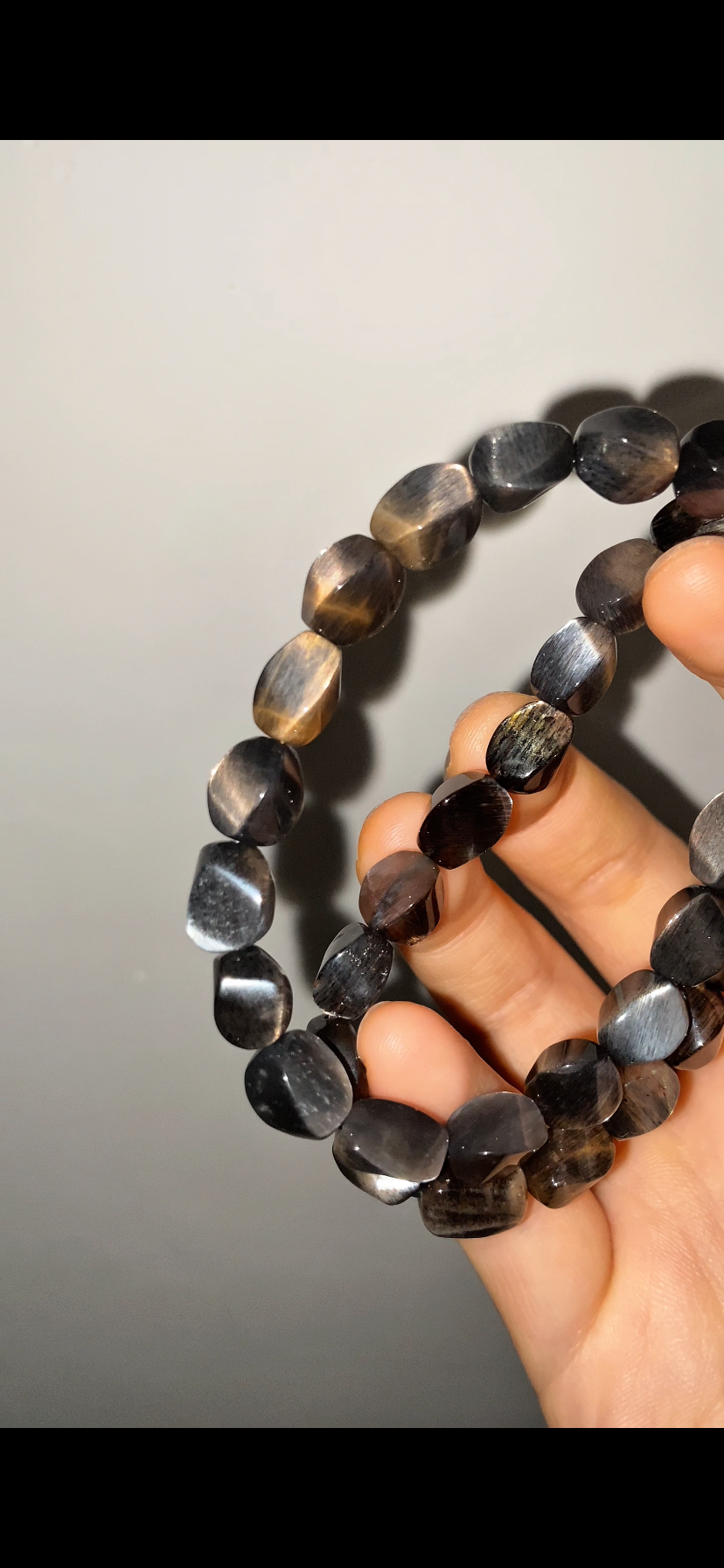 TQ Black Skeleton Moonstone Twist Cube