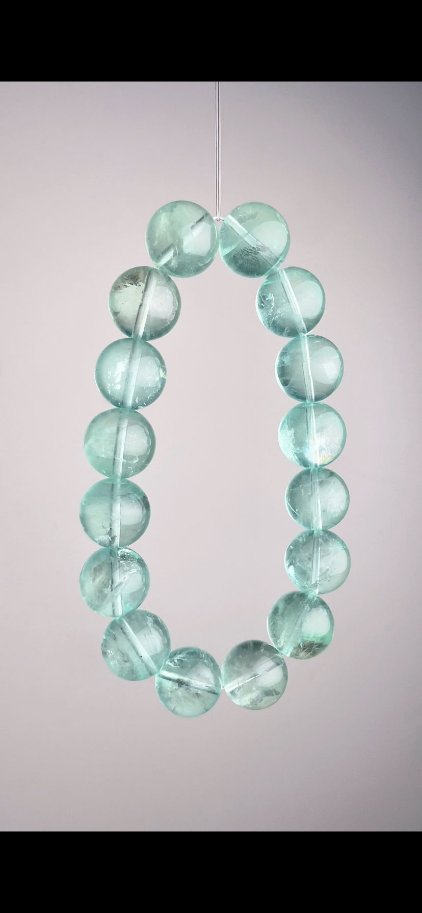 TQ Rainbows In Mint Green Fluorite