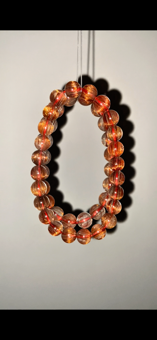 Rare & Natural Color One Direction Copper Rutile Quartz