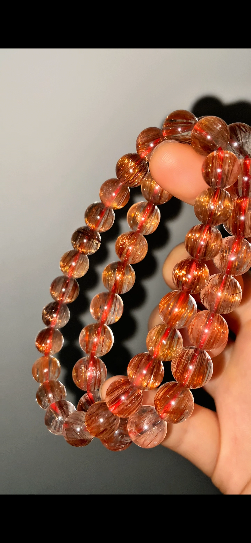Rare & Natural Color One Direction Copper Rutile Quartz
