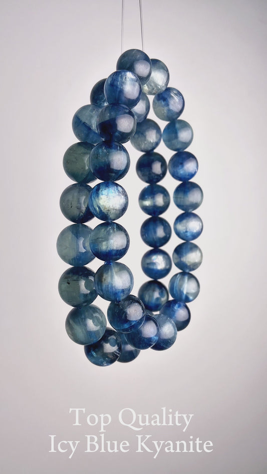 TQ Icy Blue Kyanite Crystal Bracelet From Nepal