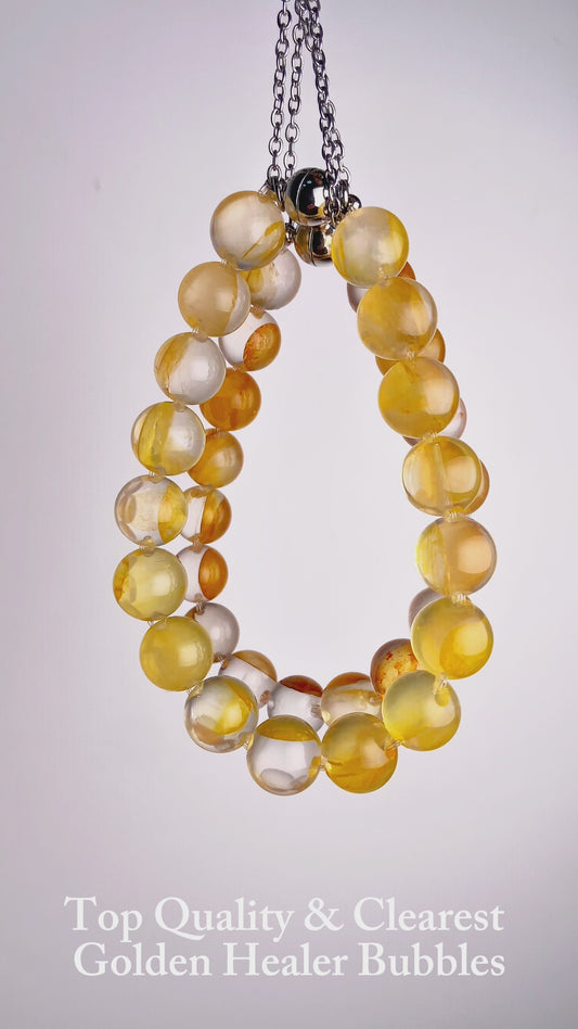 TQ Golden Healer Bubbles Crystal Bracelet