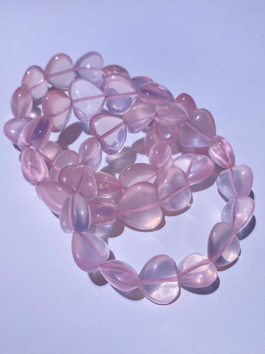 007 Mozambique Rose Quartz Heart