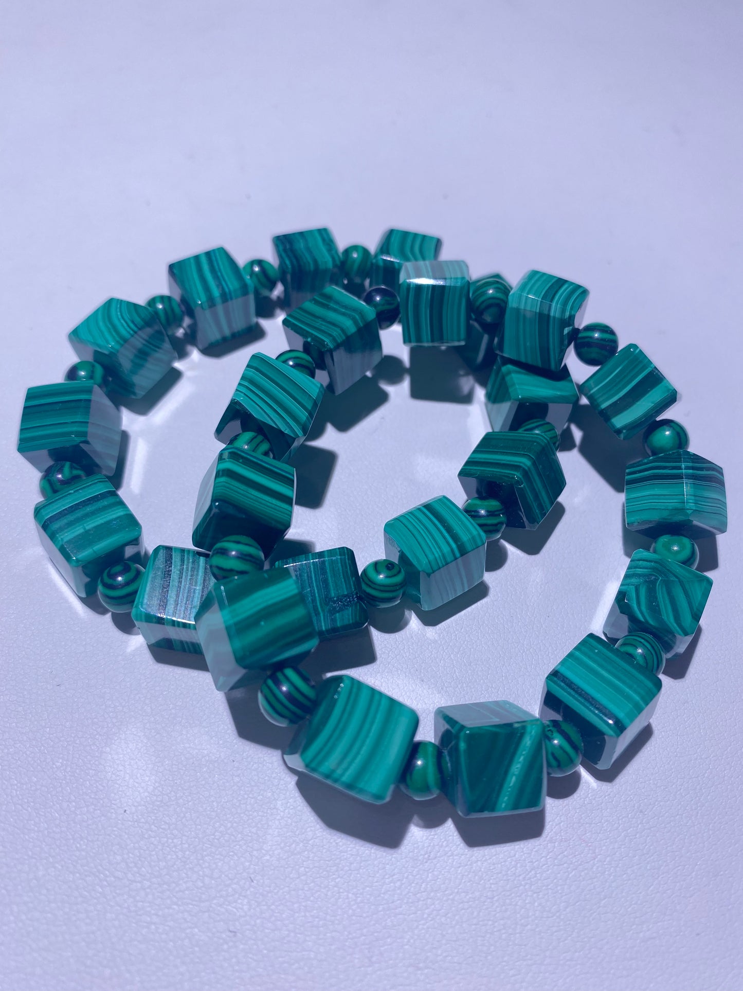 027 Malachite Cube