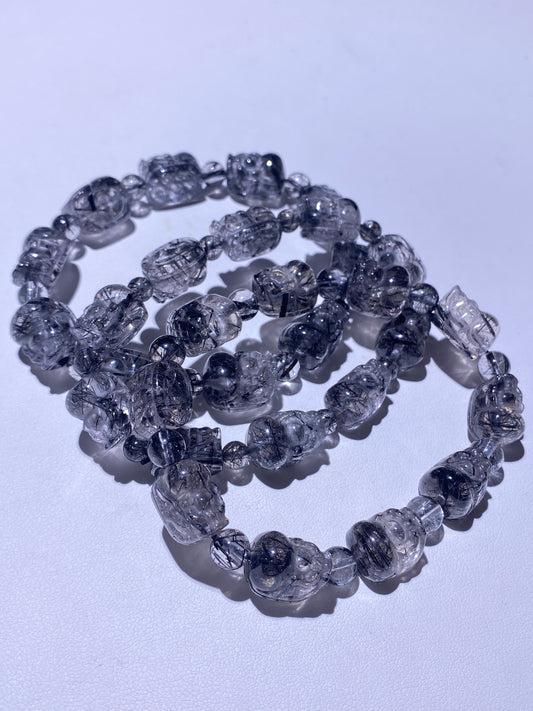 092 HQ Black Rutile Pixiu