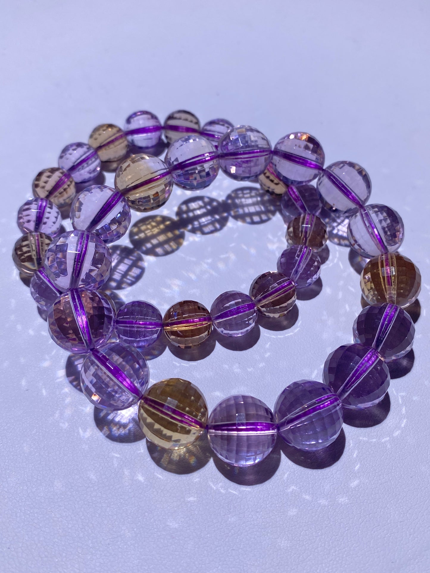 065 Faceted Citrine & Amethyst