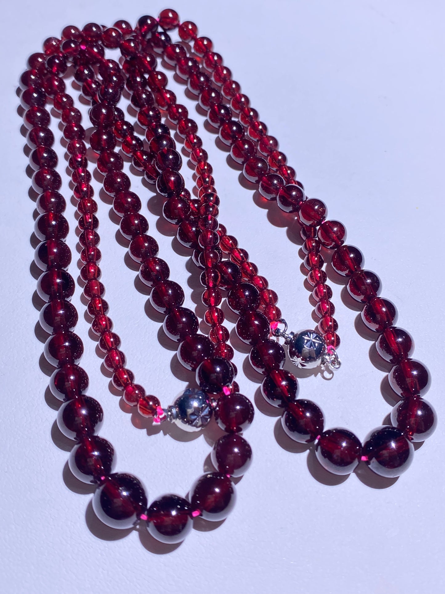 173 Red Garnet Necklace