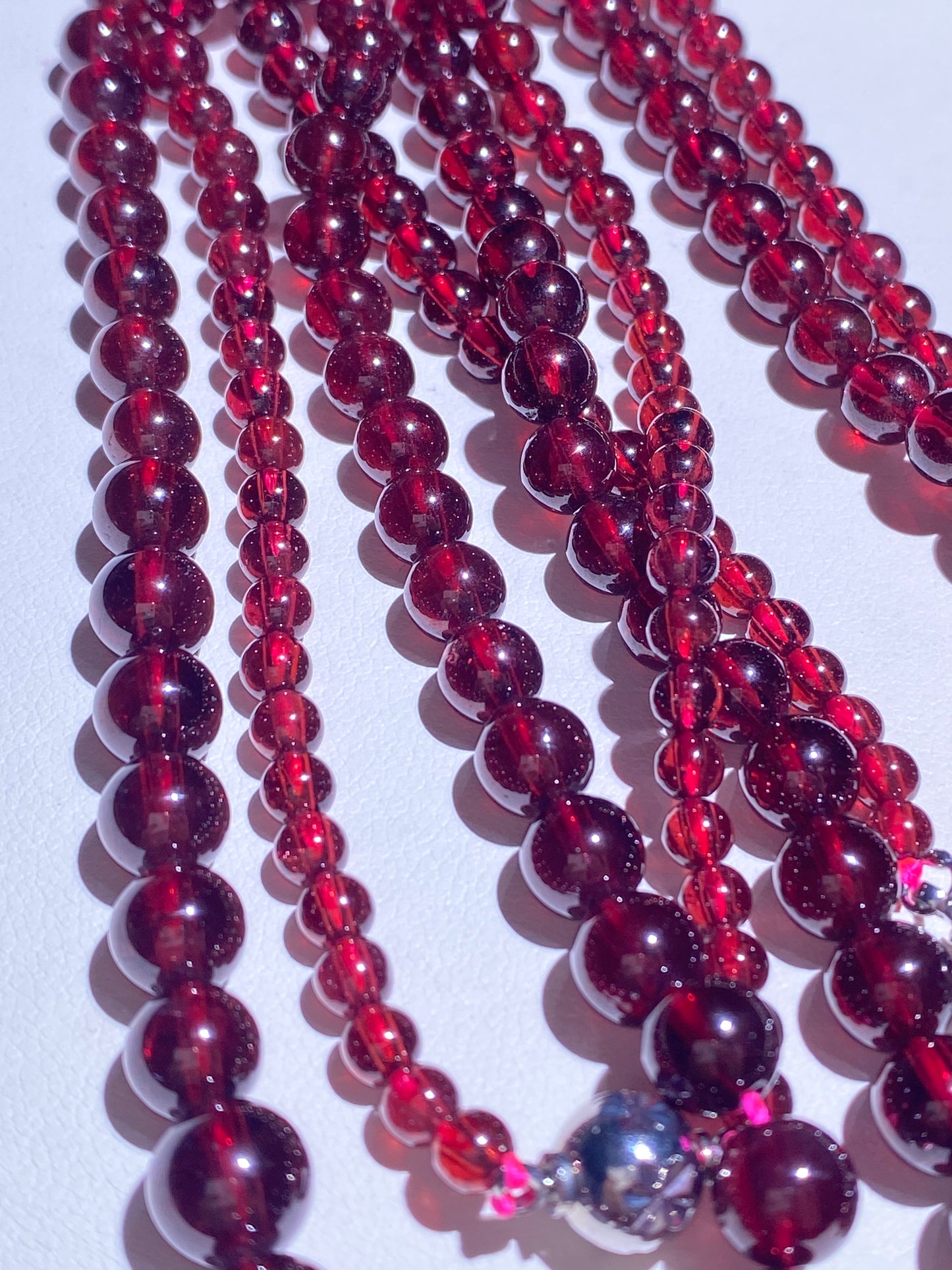 173 Red Garnet Necklace